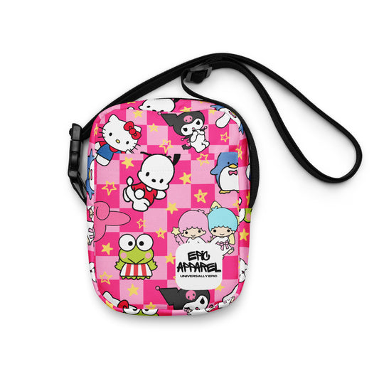 Checkered Kitty Crossbody